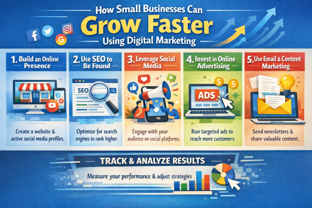 How Small Businesses Can Grow Faster Using Digital Marketing