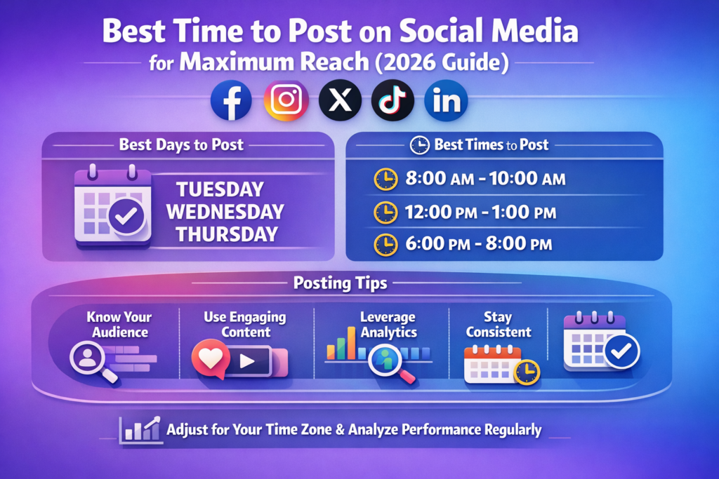 Best Time to Post on Social Media for Maximum Reach (2026 Guide)